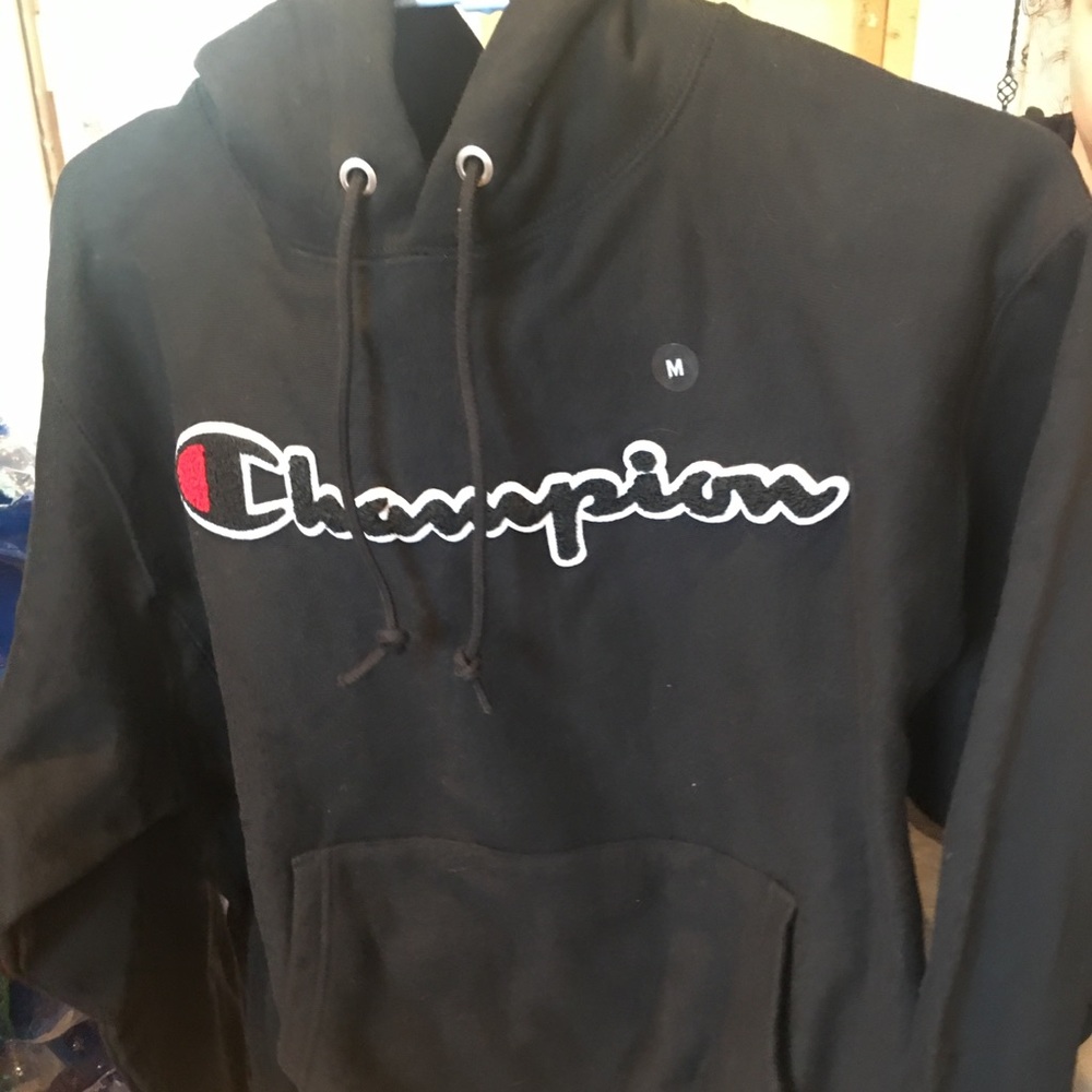 Champion script reverse weave hoodie